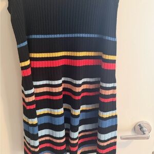 Striped knit skirt